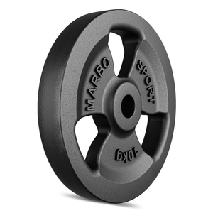 Hantelscheibe Gusseisen 10kg 31mm 3-Grip - MW-O10-kier - Marbo Sport