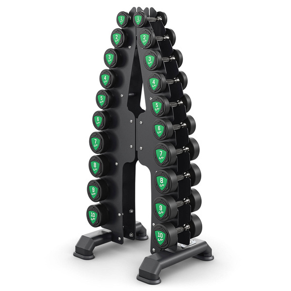 Satz Polyurethan-Hanteln 1-10kg (in Schritten von 1 kg) 110 kg und Hantelständer UR-S005 - UpForm