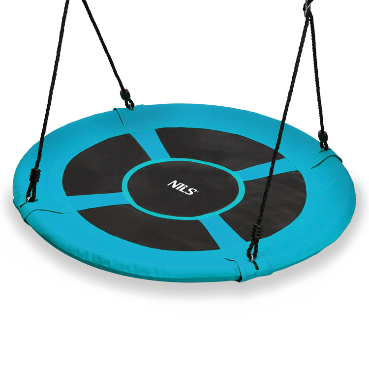 Storchennest Hängeschaukel Ø100 cm türkis - NILS