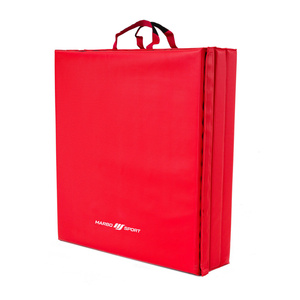 Klappbare Gymnastikmatte mit Klettverschluss 180x60x5cm Rot - Marbo Sport