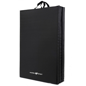 Klappbare Gymnastikmatte mit Klettverschluss 180x90x5cm Schwarz - Marbo Sport