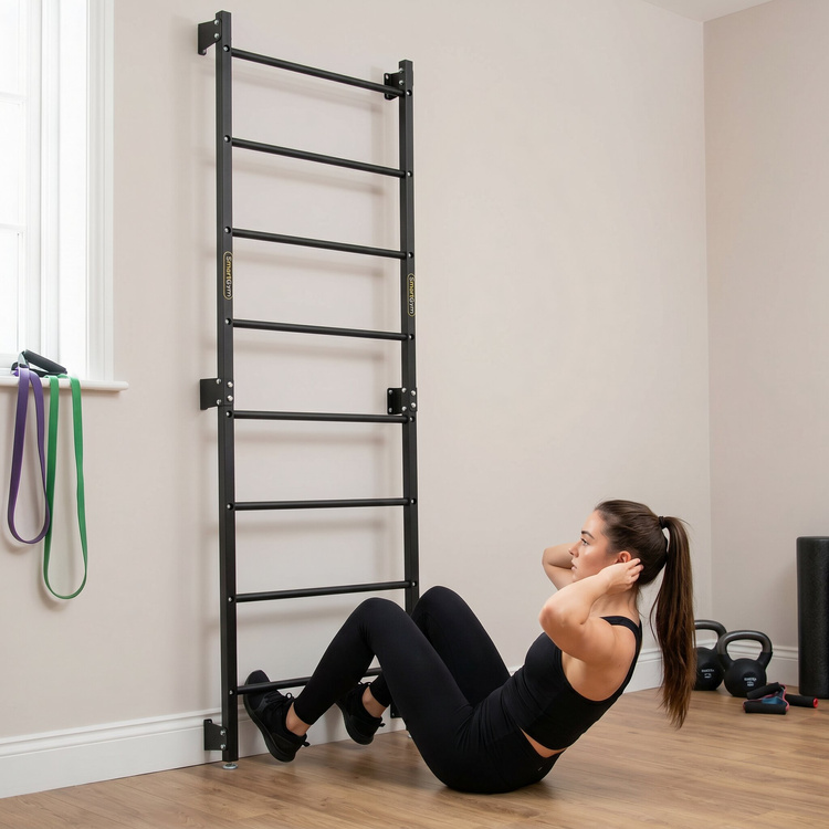 Sprossenwand aus Metall mit 8 Sprossen 219x76cm SG-16 - SmartGym Fitness Accessories