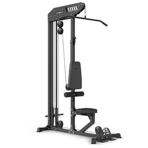 Stationärer Latzug mit oberem und unterem Seilzug inkl. Sitzbank MS-W101 2.0 – Marbo Sport