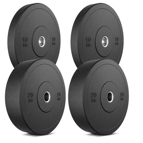 MW-Bumper plates Hantelscheiben Set - 60 kg / 2 x 20 kg + 2 x 10 kg - Marbo Sport