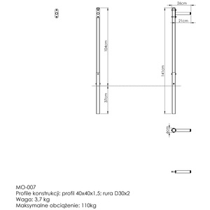Outdoor Dip Stangen (Kurz) MO-007 - Marbo Sport