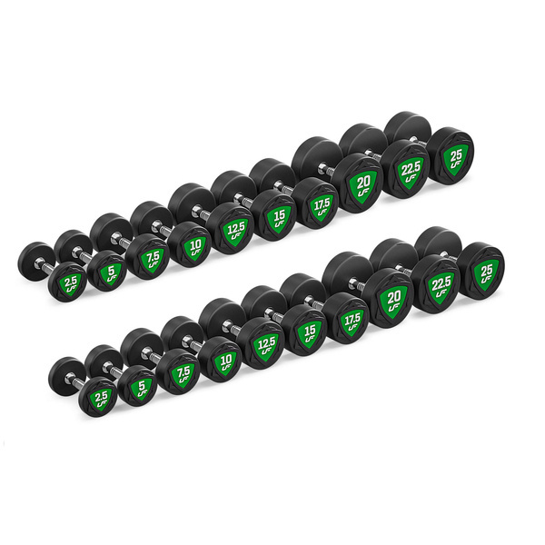 Polyurethan Kompakthanteln Set 2,5-25kg (in 2,5kg Schritten) - 275 kg - UpForm