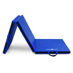 Klappbare Gymnastikmatte mit Klettverschluss 180x60x5cm Blau - Marbo Sport