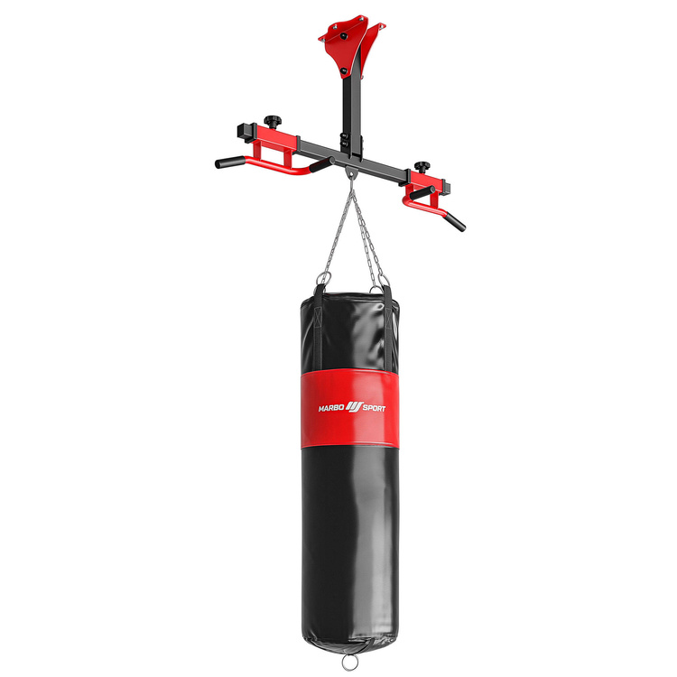 Verstellbare Klimmzugstange für Wand und Decke mit Boxsackhalter MS-D202 - Marbo Sport