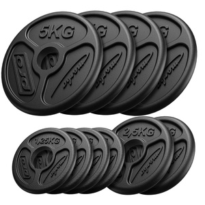 Olympia Guss Hantelscheiben-Set Gewichte mit ø50/51 mm Bohrung | Set 30 kg / 4 x 5 kg + 2 x 2,5 kg + 4 x 1,25 kg - Marbo Sport