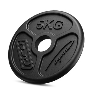 Set 55kg | olympische Langhantelstange 180 cm + leicht gebogene SZ-Curlstange 120 cm + Hantelscheiben 4x5kg, 2x2,5kg, 4x1,25kg - Marbo Sport