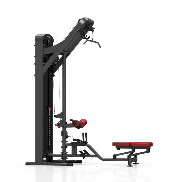 Latzug mit Ruderstation 150kg (schwarz) MP-U211 - Marbo Sport