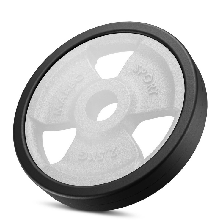Gummierte Hantelscheibe aus Gusseisen 2,5 kg mit ø31 mm Bohrung MW-O2-5G-kier - Marbo Sport