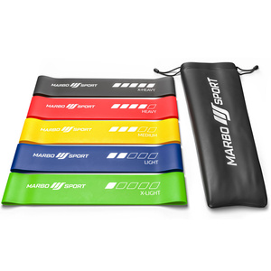 Widerstandsbänder Gummi 5er Set (Multicolor) 600x50mm - Marbo Sport