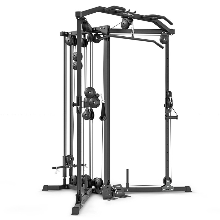 Freihantel-Trainingsstation mit oberem und unterem Seilzug MS-W106 2.0 – Marbo Sport