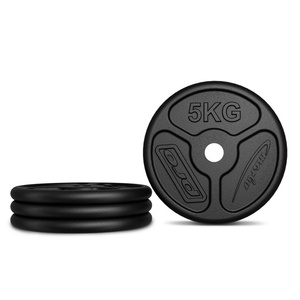 Slim Guss Hantelscheiben-Set Gewichte mit ø30/31 mm Bohrung | Set 30 kg / 4 x 5 kg + 4 x 2,5 kg - Marbo Sport