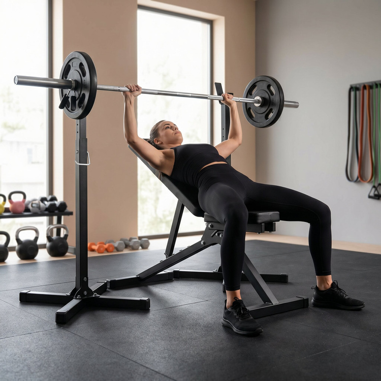 Set SG1 | Trainingsbank + Verstellbare Langhantelständer - SmartGym Fitness Accessories