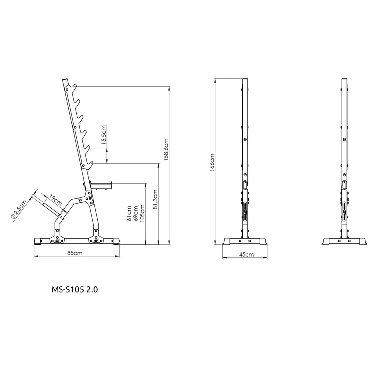 Multilevel-Ständer (2 Stück) MS-S105 2.0 - Marbo Sport