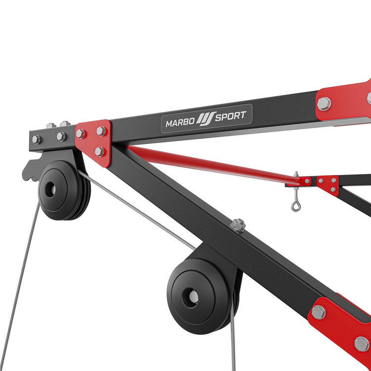 Marbo Sport multifunktionale Klimmzugstange mit Wandbefestigung, Latzug und Boxsackhalterung (3in1) MH-D204 - Marbo Sport