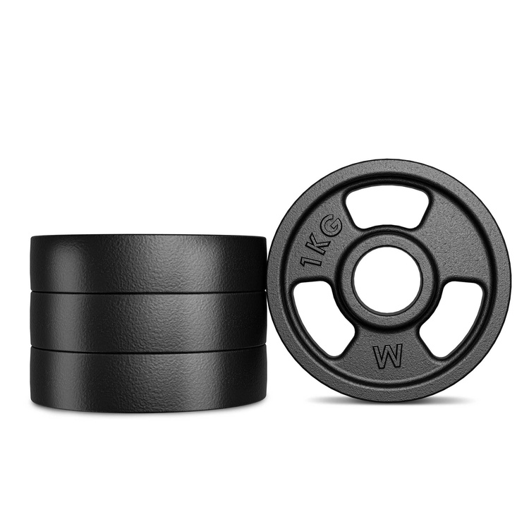 Hantelscheibe Gusseisen 1kg 31mm 3-Grip - MW-O1-kier - Marbo Sport