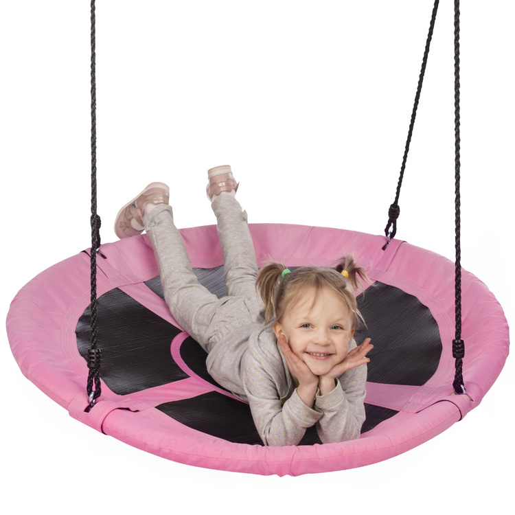 Storchennest Hängeschaukel Pink Ø100 cm - NILS