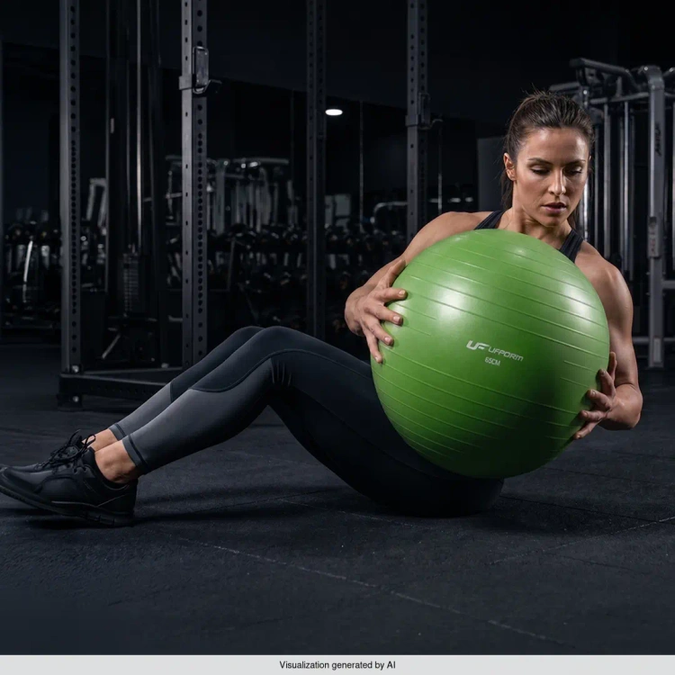 Gymnastikball 65 cm grün UpForm