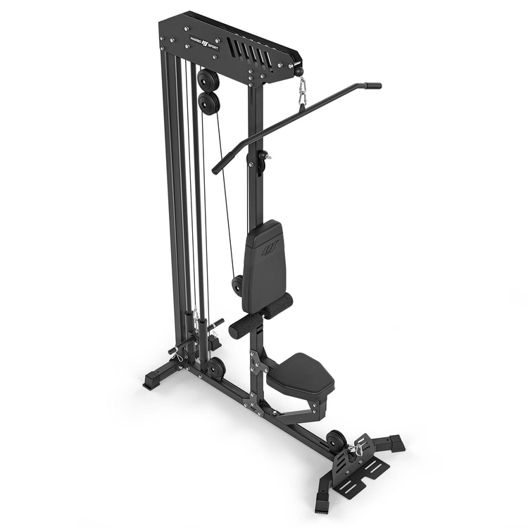 Stationärer Latzug mit oberem und unterem Seilzug inkl. Sitzbank MS-W101 2.0 – Marbo Sport