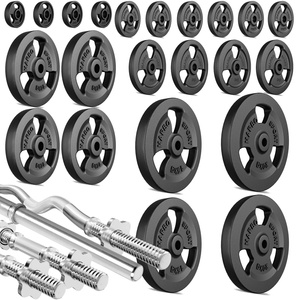 Hantelstangen Tri-Grip Hantelscheiben Set 172 kg - Marbo Sport