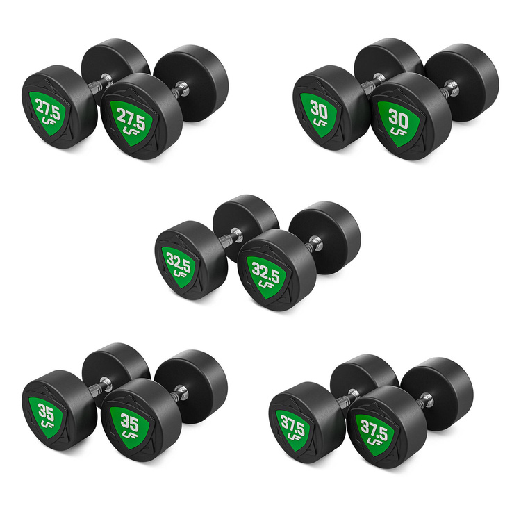 Polyurethan Kompakthanteln Set 27,5-37,5kg (in 2,5kg Schritten) - 325 kg - UpForm