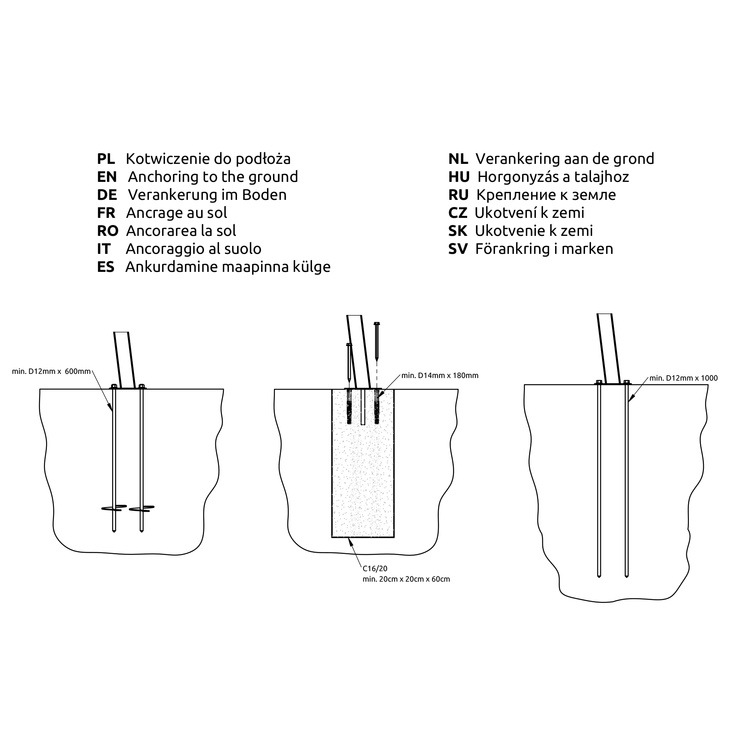 Dreisitzigeschaukel (Gestell) Premium MO-014 - Marbo Sport