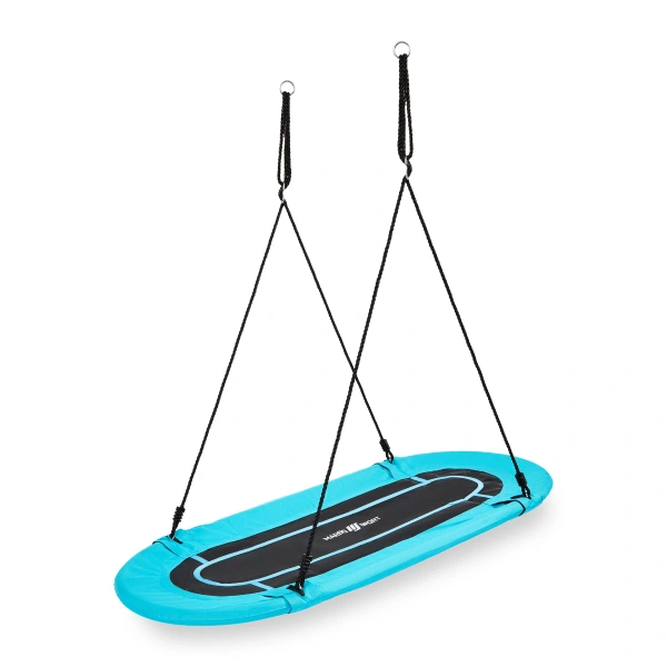 Ovale Vogelnestschaukel 167 x 71 cm türkis - Marbo Sport