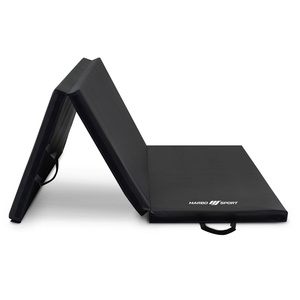 Klappbare Gymnastikmatte mit Klettverschluss 180x90x5cm Schwarz - Marbo Sport