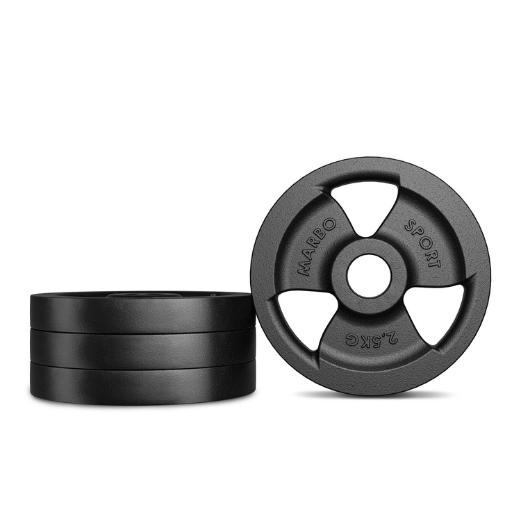 Hantelscheibe Gusseisen 2,5kg 31mm 3-Grip - MW-O2,5-kier - Marbo Sport