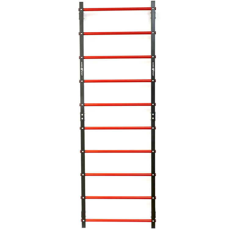 Set MHU1 | Sprossenwand zur Wandmontage 230 x 81 cm MH-U204 + multifunktionelle Klimmzugstange für die Wandmontage (2in1) MH-U205 - Marbo Sport