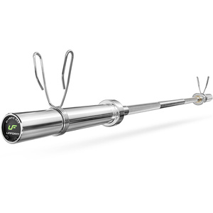 Set 55kg | olympische Langhantelstange 180 cm + leicht gebogene SZ-Curlstange 120 cm + Hantelscheiben 4x5kg, 2x2,5kg, 4x1,25kg - Marbo Sport