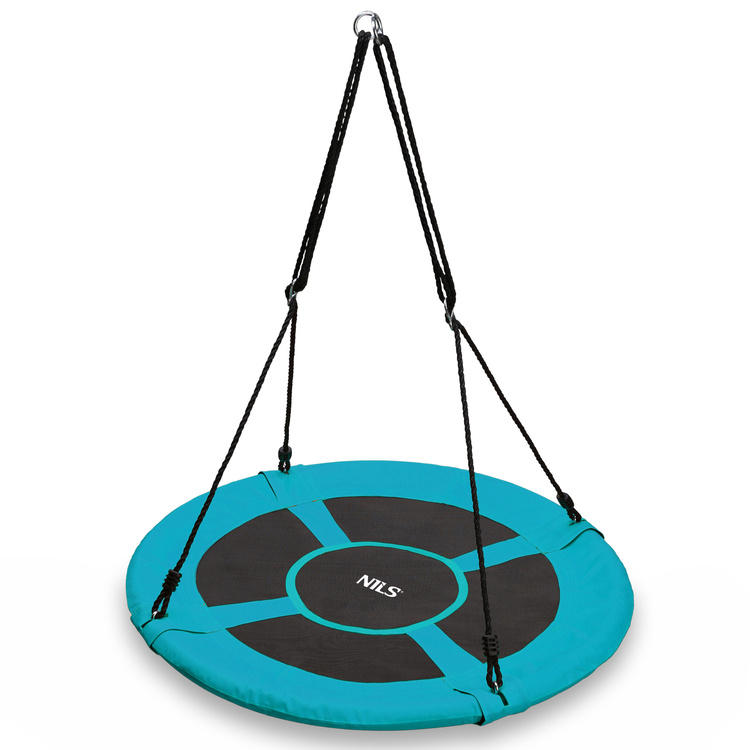 Storchennest Hängeschaukel Ø100 cm türkis - NILS