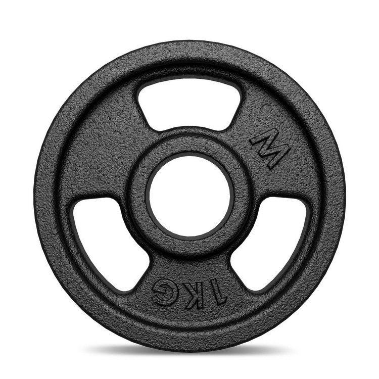 Hantelscheibe Gusseisen 1kg 31mm 3-Grip - MW-O1-kier - Marbo Sport