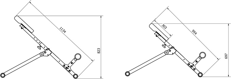 Hyperextensions Bauch & Rückentrainer MH-L116 - Marbo Sport