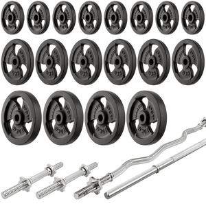 Set MH24_156KG_KIER 2.0 | verstellbare Hantelbank + Langhantelständer MH-S204 + Hantelstangen/Hantelscheiben Set 113 kg - Marbo Sport