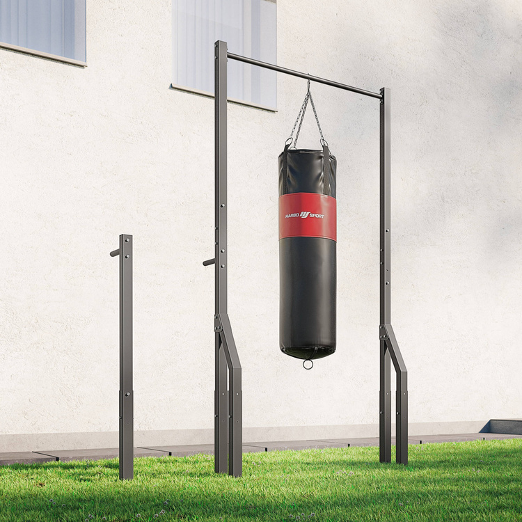 Outdoor Klimmzugstange mit Boxsackhalterung und Dip Stangen MO-Z3 - Marbo Sport
