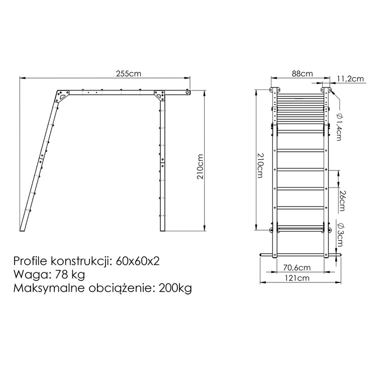 Klettergerüst PREMIUM MO-016 - Marbo Sport