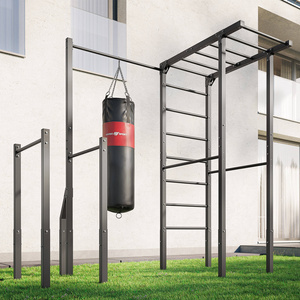 Outdoor Sprossenwand mit Klimmzugstange, Boxsackhalterung und Dip Station MO-Z5 - Marbo Sport