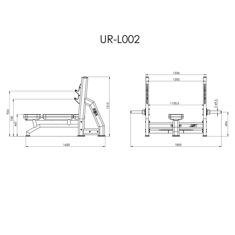 Olympia Bankdrücken Flach UR-L002 - UpForm